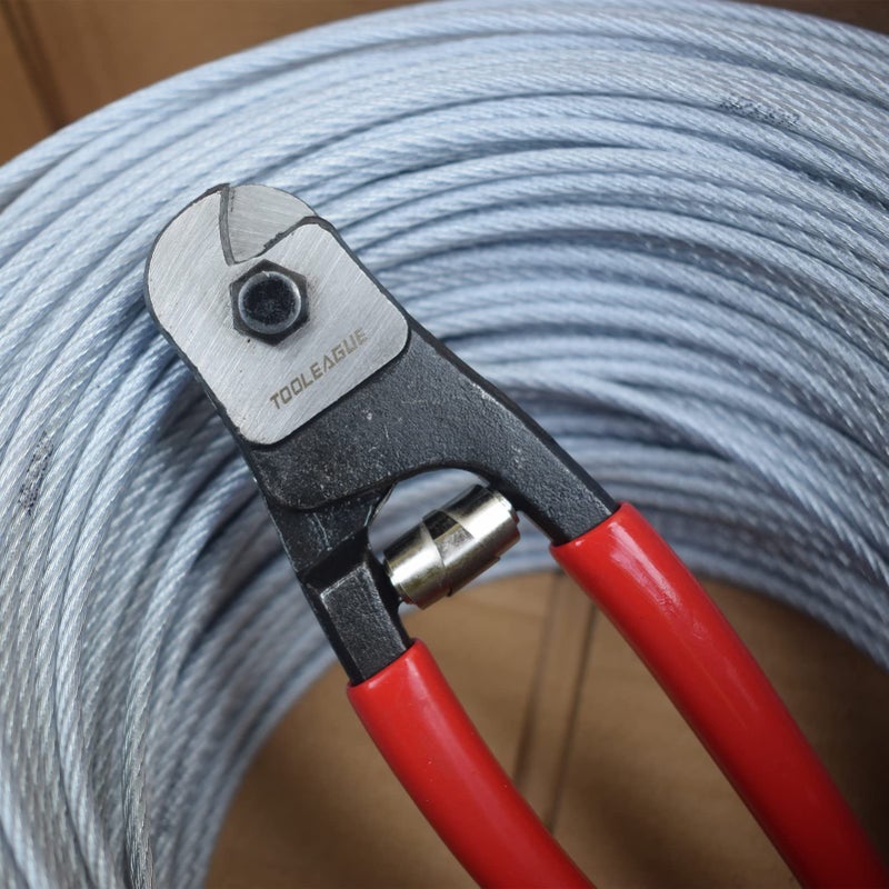 TOOLEAGUE Heavy Duty Cable Wire Cutters  8 Inches Stainless Steel Wire Rope Cutter for Cable Deck Railing  Decking  Wire Seals Aircraft Bicycle - Image 5